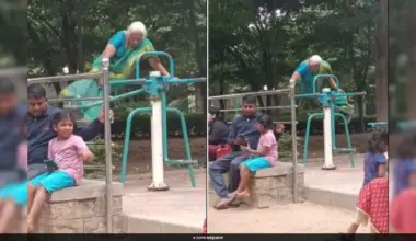 Video: Elderly Woman's Intense Workout In At Bengaluru Park Sparks Safety Debate