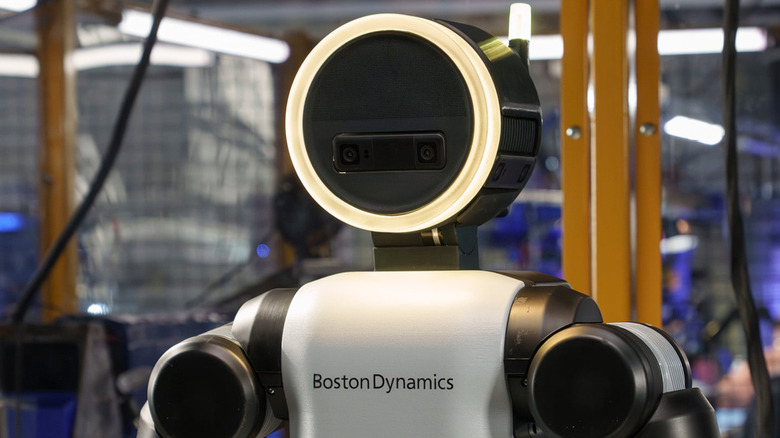A humanoid robot.