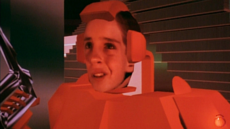 Wil Horneff's Josh Munroe is seen in a CGI world in Ghost in the Machine