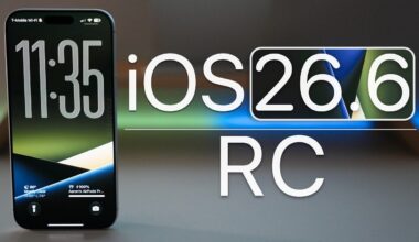 An iPhone screen displaying the iOS 26.6 Release Candidate software update prompt.