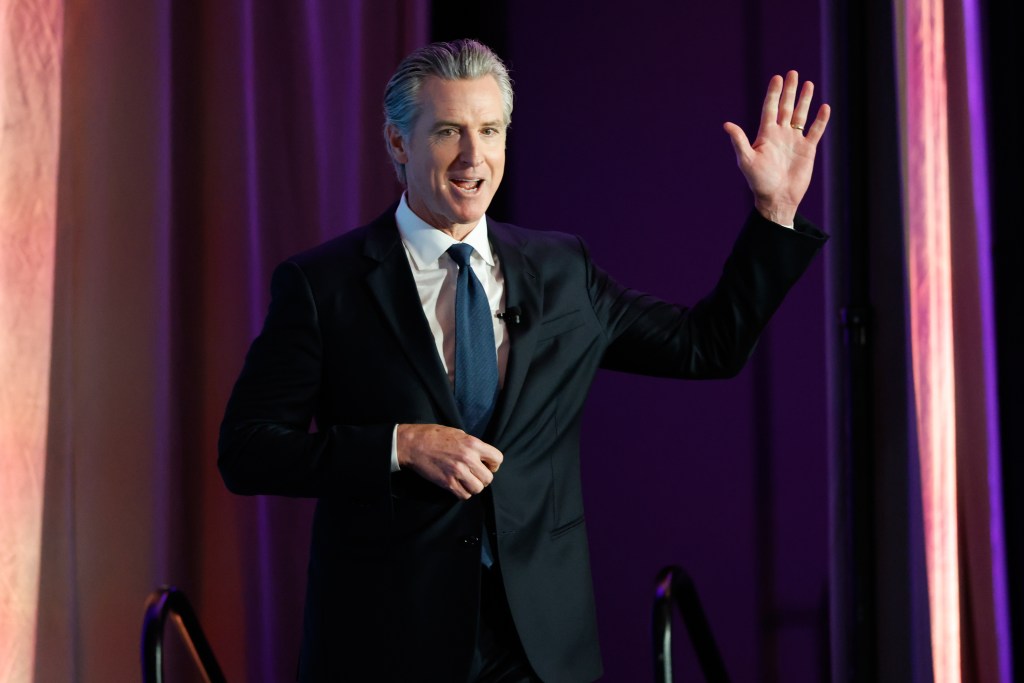 Calif. Gov. Gavin Newsom speaking at the NALEO 43rd Annual Conference.