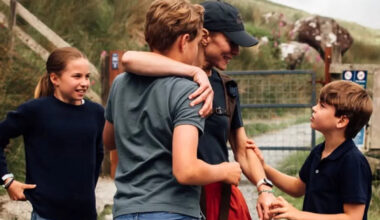 New photos show touching moment Kate Middleton hugged her children after grueling 24-hour mountain climb