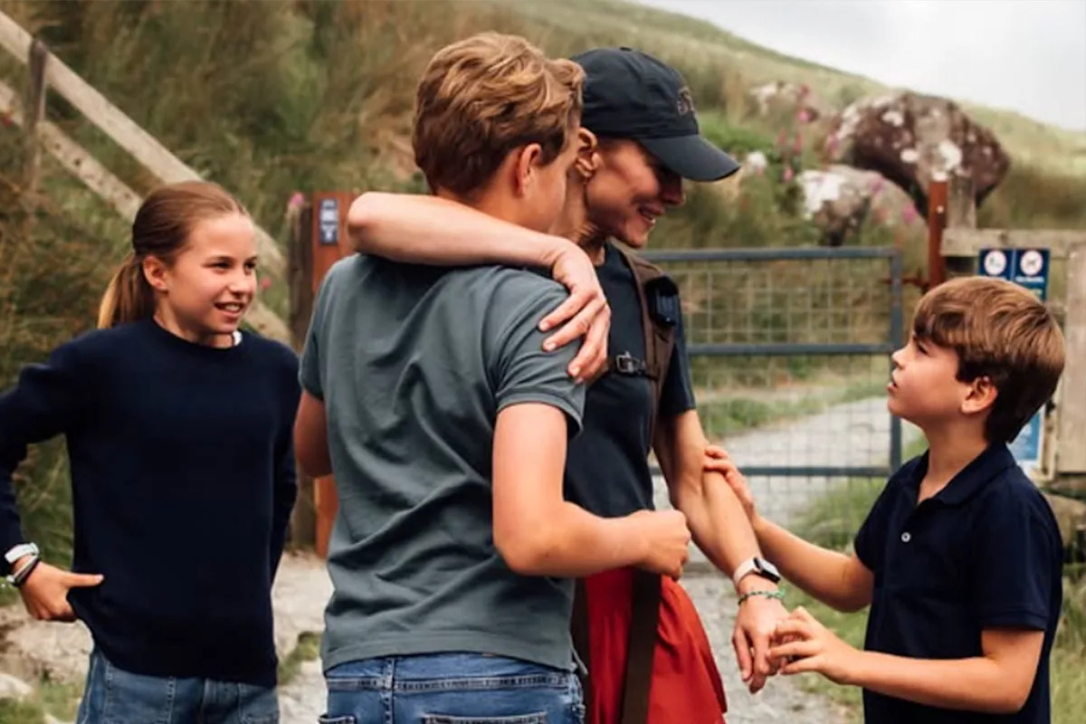 New photos show touching moment Kate Middleton hugged her children after grueling 24-hour mountain climb