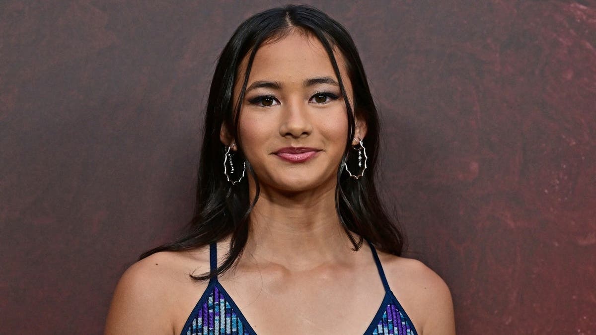 Kaylee Hottle attends a premiere at the TCL Chinese Theater in Hollywood.