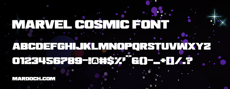 Marvel Cosmic Invasion logo typeface