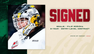 Minnesota Wild Signs Goaltender Filip Ruzicka to Entry-Level Contract