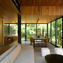 © Félix Niikado House in San Isidro / Ábode arq - Interior Photography, Wood, Table, Door, Chair, Glass