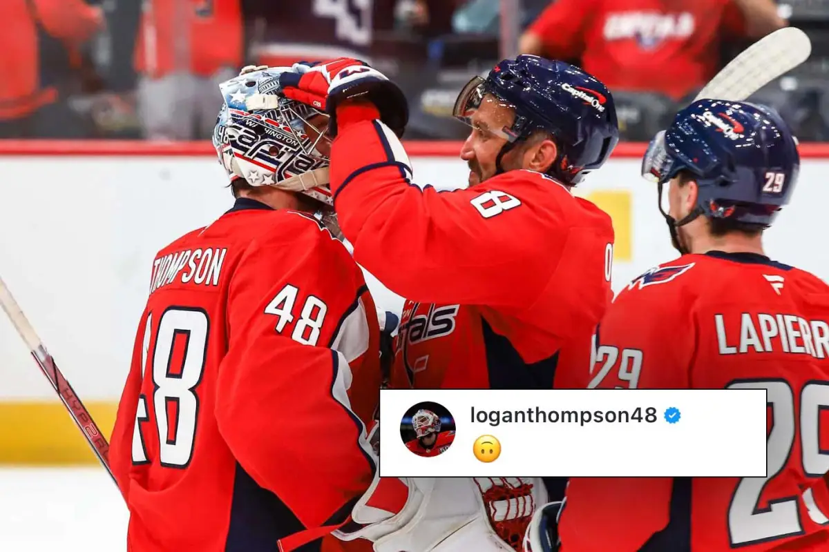 Capitals use Alex Ovechkin goal against Logan Thompson in schedule release video — and he noticed