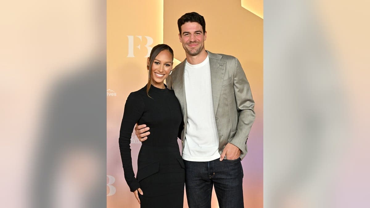 Serena Pitt and Joe Amabile attend an event at Nya Studios in Los Angeles.