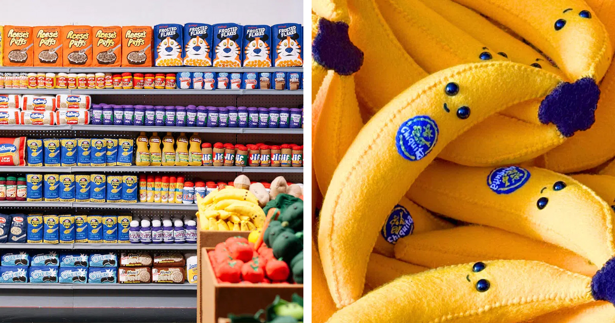 Artist Fills a Museum With 20,000 Handmade Felt Grocery Items