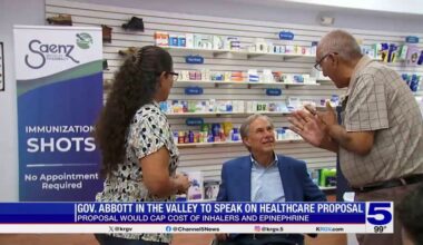 Abbott proposes $25 cap on inhalers and epinephrine during Mission visit
