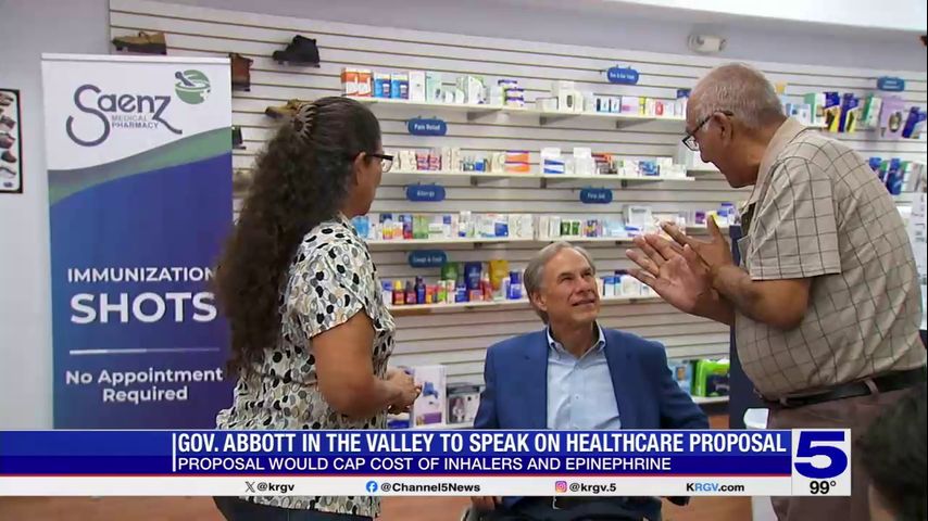 Abbott proposes $25 cap on inhalers and epinephrine during Mission visit