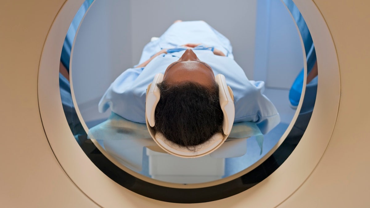 Patient entering MRI