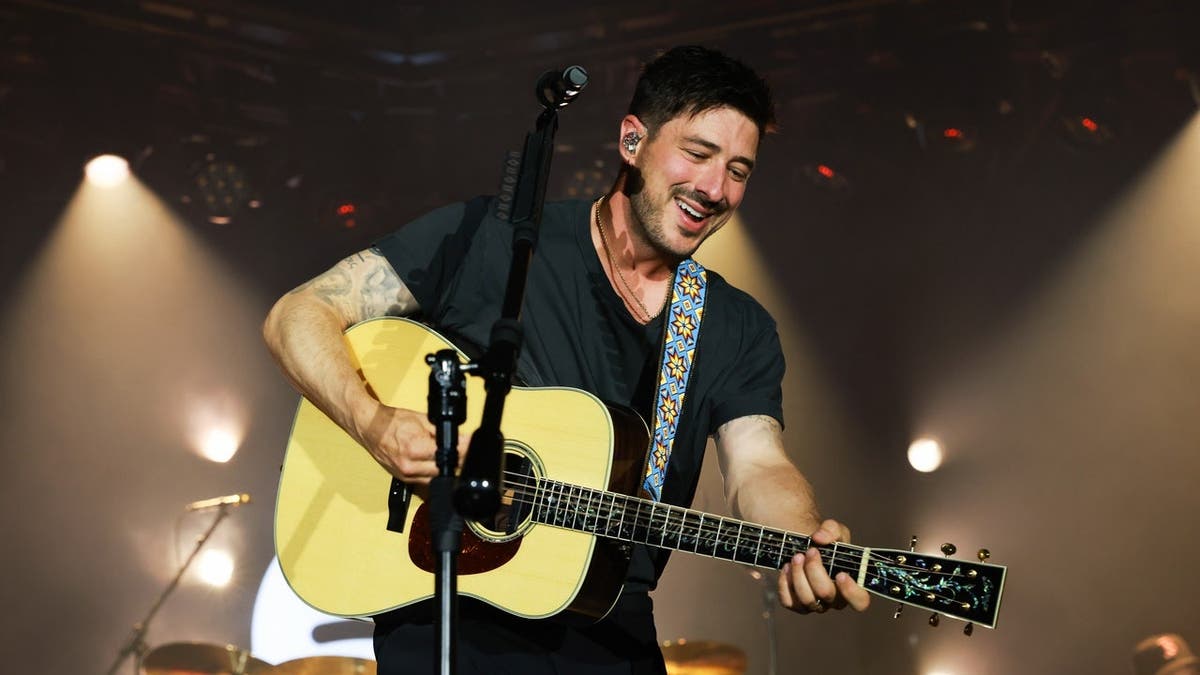 Marcus Mumford performs onstage at Spotify Beach in Cannes, France.