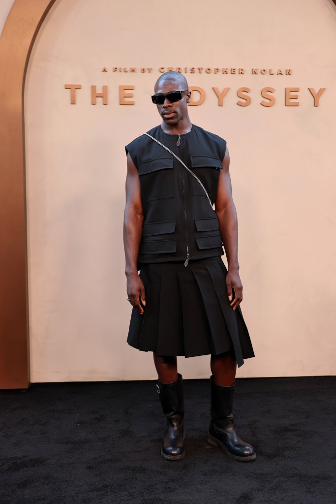 Moses Sumney at the New York premiere of "The Odyssey"