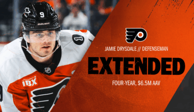 Flyers Agree to Terms With Defenseman Jamie Drysdale on a Four-Year Contract