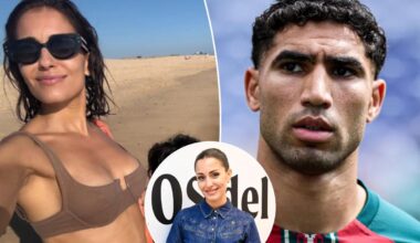 Achraf Hakimi ex in brown bikini before Morocco World Cup