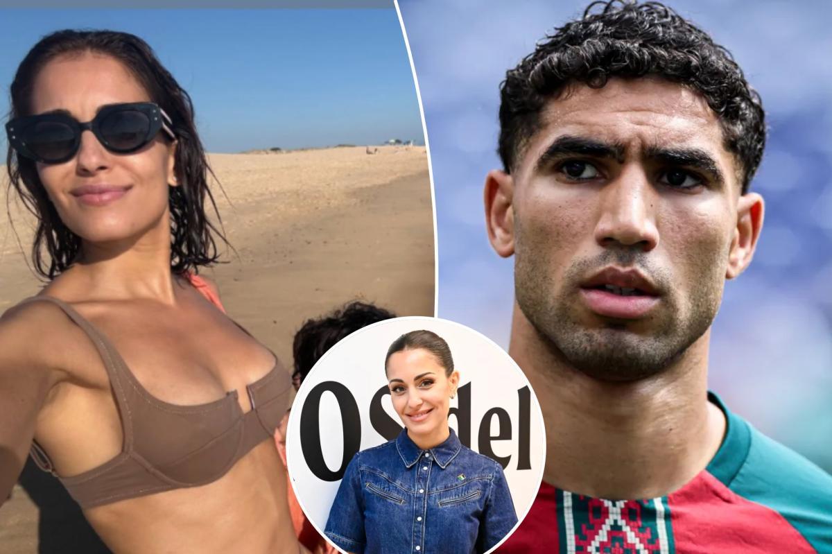 Achraf Hakimi ex in brown bikini before Morocco World Cup
