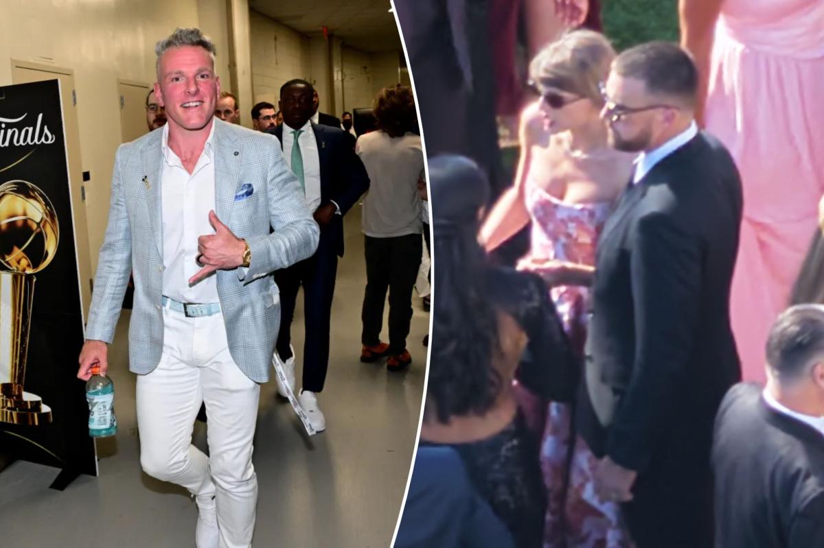 Pat McAfee peels back curtain on Travis Kelce-Taylor Swift wedding after surprise invite