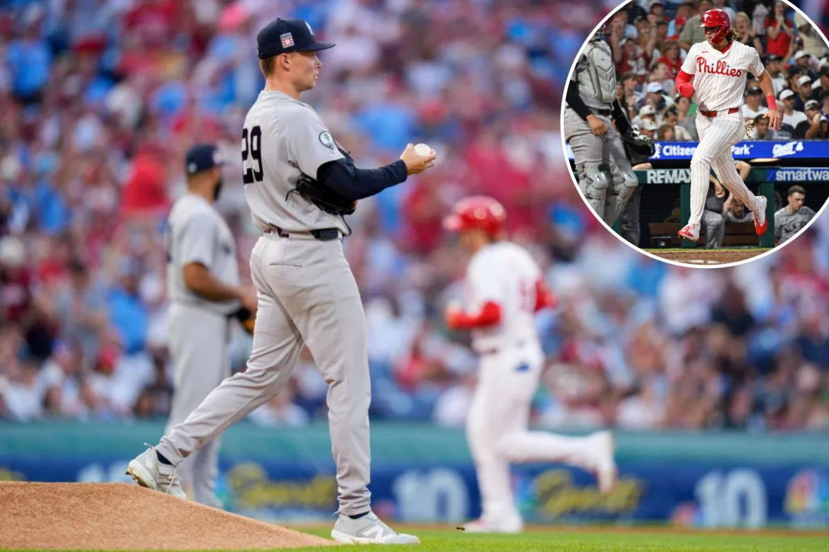 Yankees' pitching clunker sinks them in loss to Phillies
