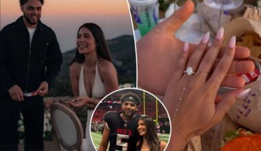 Drake London gets engaged after signing $141 million Falcons deal