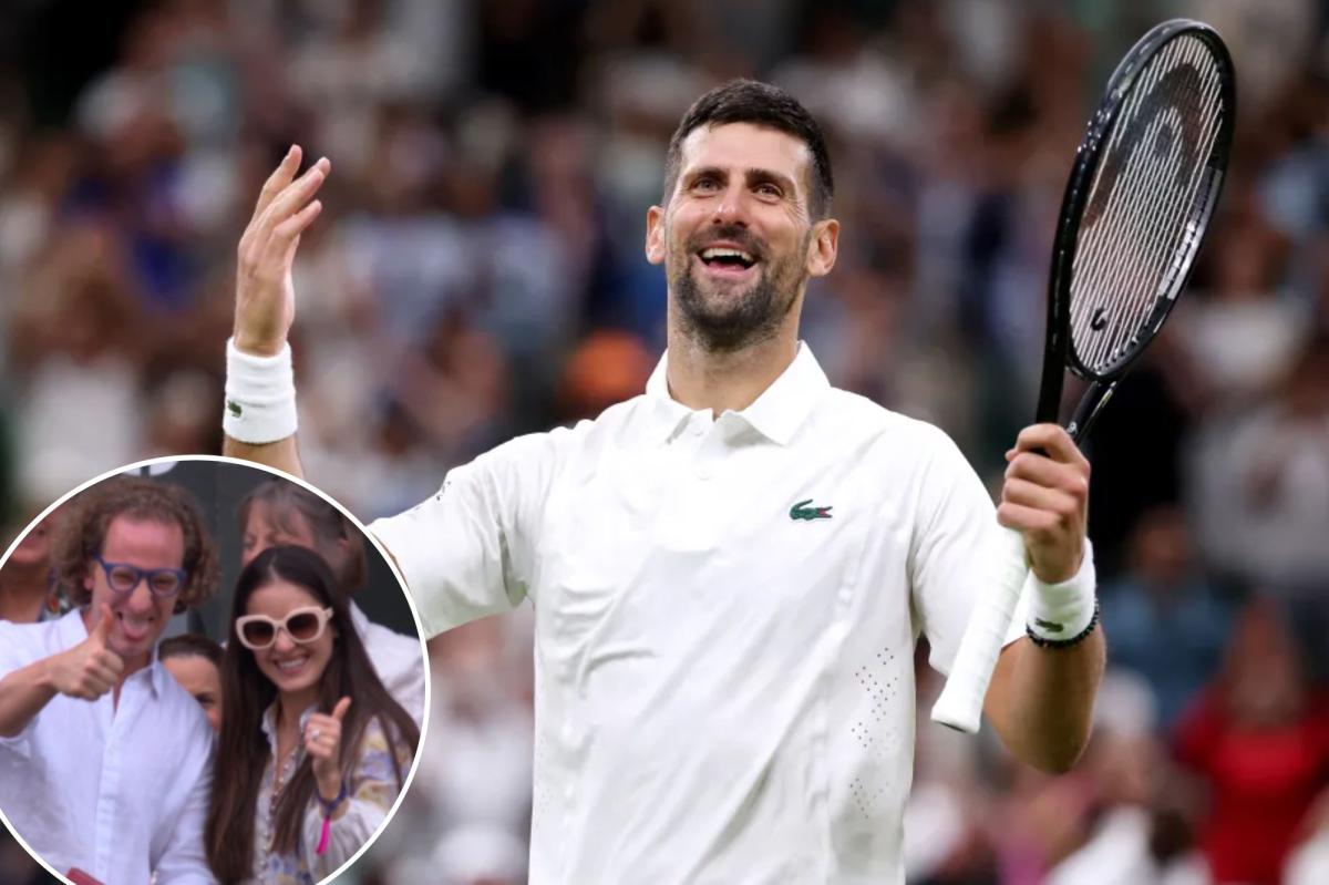 Novak Djokovic's cheeky response to fan's marriage proposal after Wimbledon win