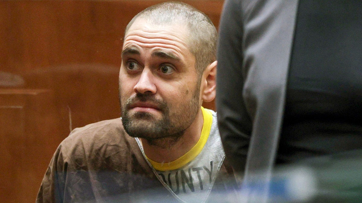 Nick Reiner wears brown jumpsuit in court.