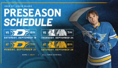 Blues release 2026 preseason schedule