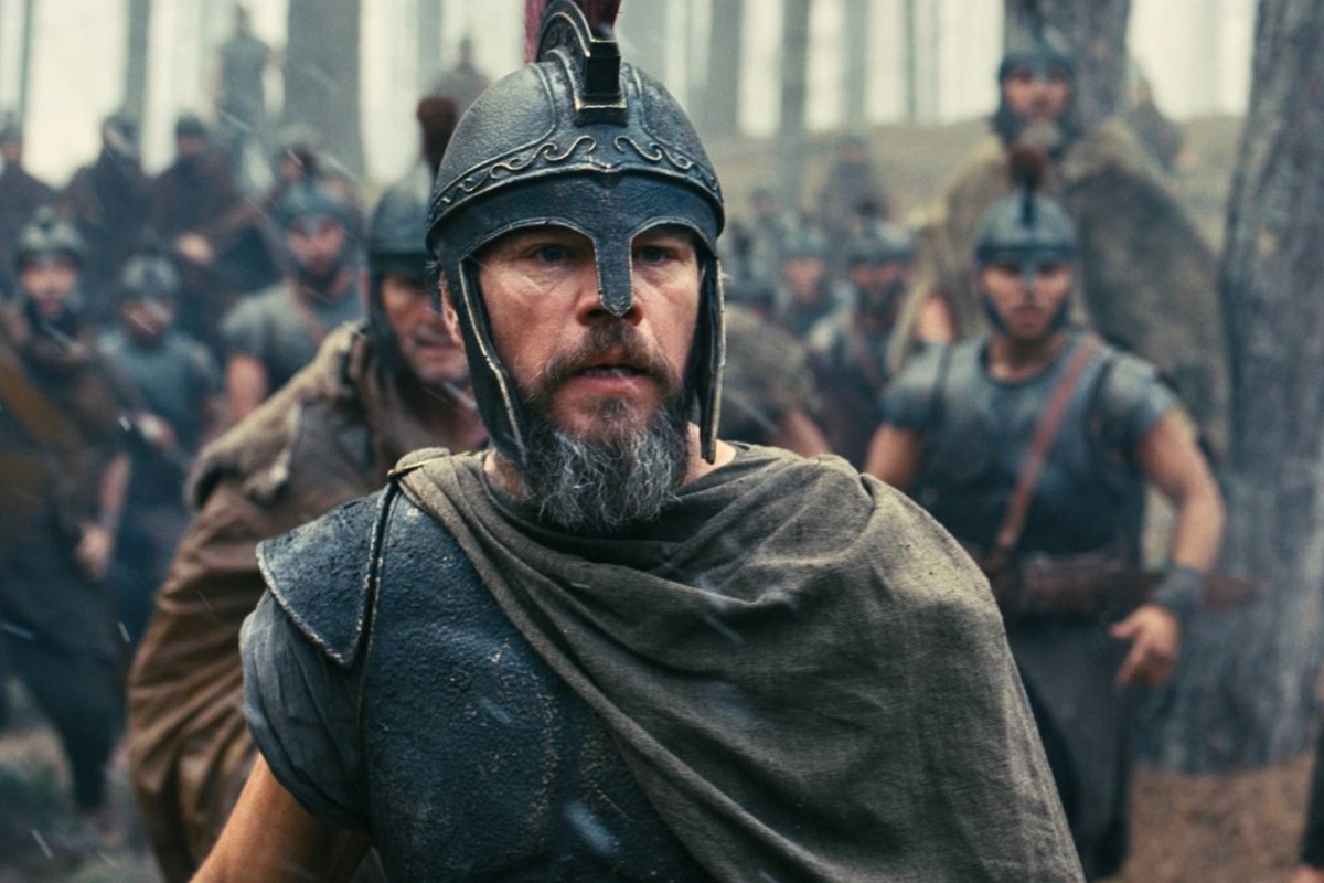 Matt Damon Nolan The Odyssey set