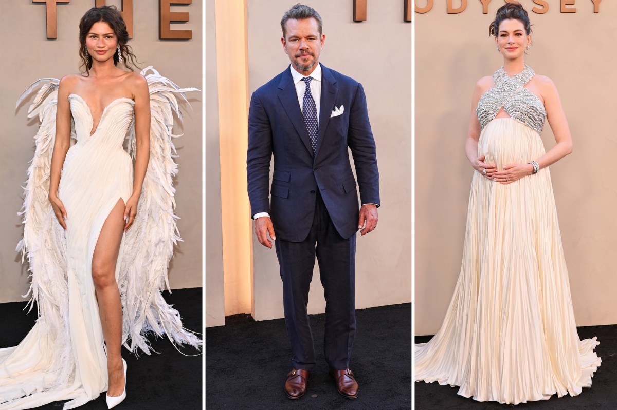 ‘The Odyssey’ NY premiere red carpet: Zendaya, Anne Hathaway, Matt Damon and more