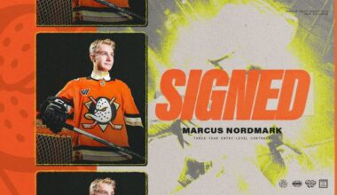 Ducks Sign Nordmark to Three-Year Entry-Level Contract