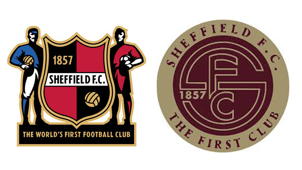 Old and new Sheffield FC logos