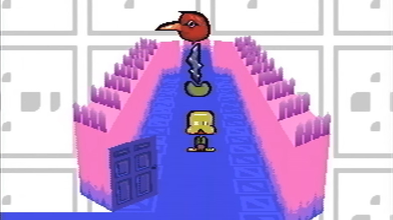 A screencap of the video game from Petscop.