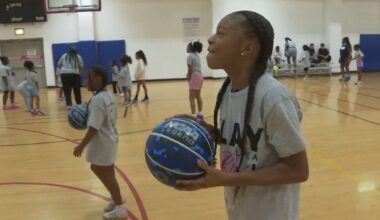 Chicago kids learn to "Play Like a Girl" at basketball clinic ahead of WNBA All-Star Game