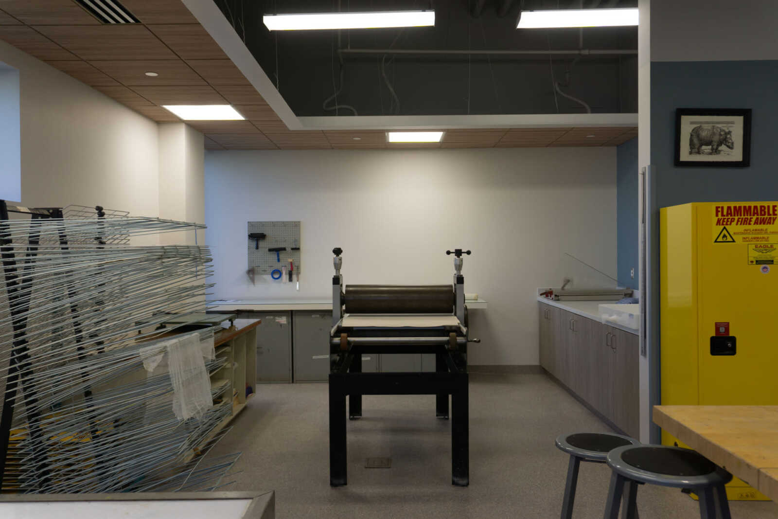 The Print Making Studio is more than a workspace, it's a creative hub where artists connect, experiment, and grow through the timeless art of printmaking.