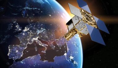 Satellite in orbit