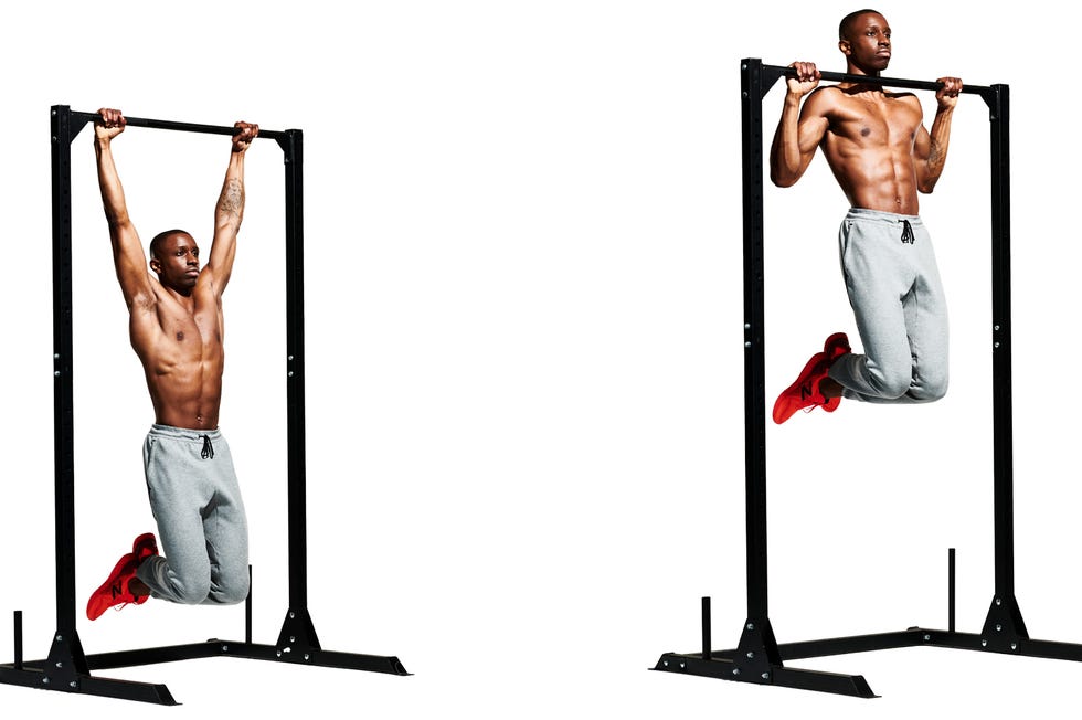 demonstration of a dumbbell exercise targeting the triceps with two positions shown demonstration of a dumbbell exercise targeting the triceps with two positions shown