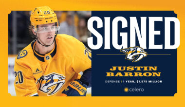 Predators Sign Justin Barron to One-Year, $1.575 Million Contract