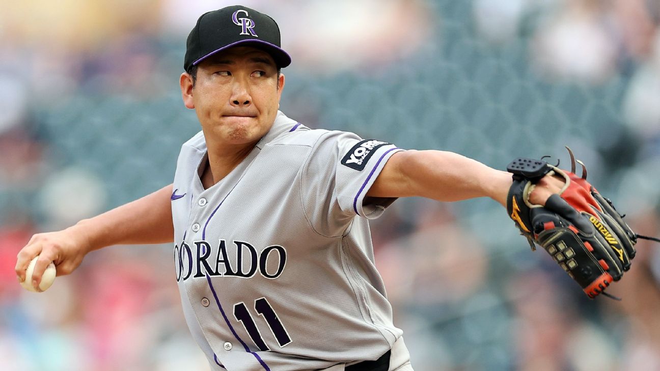 Colorado Rockies place Tomoyuki Sugano on injured list