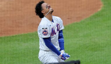 Mets' Vientos (broken right hand) out 6-8 weeks; Holmes throws live BP