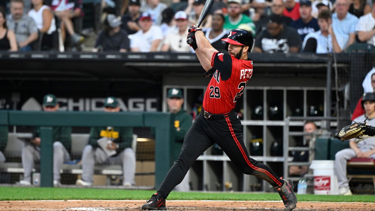 White Sox rookie center fielder Tristan Peters hits for cycle