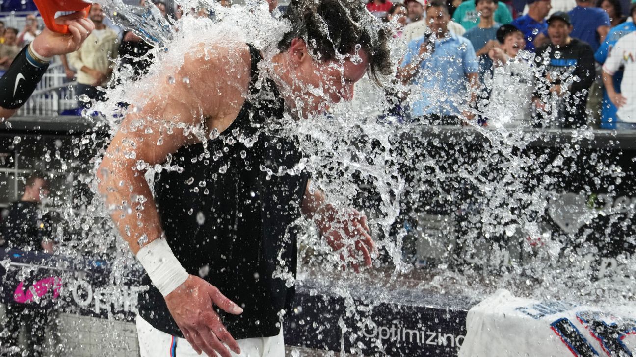Griffin Conine's walk-off hit snaps Marlins' 12-game skid