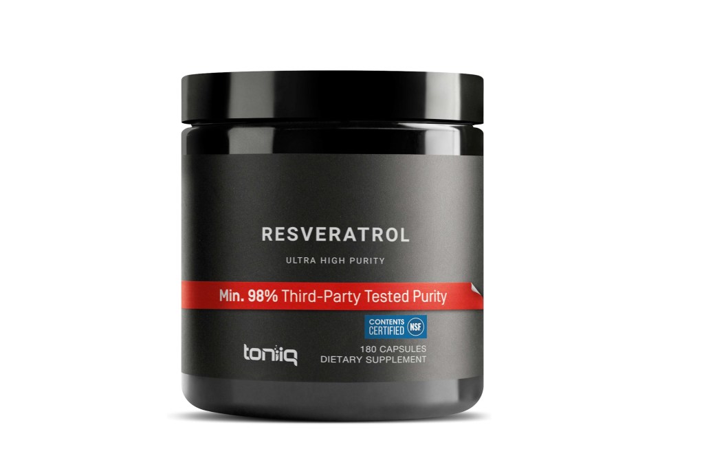 
Toniiq NSF Certified Ultra High Purity Resveratrol Capsules