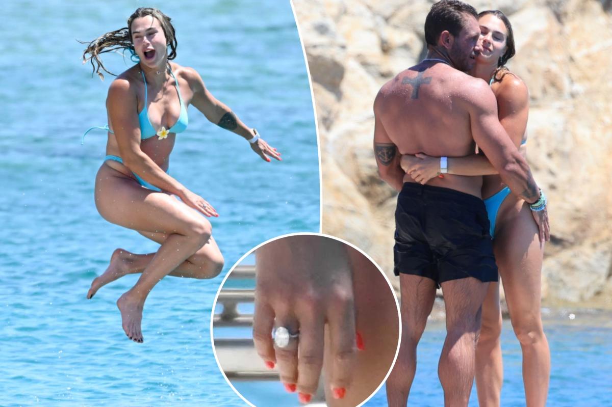 Bikini-clad Aryna Sabalenka, fiancé brush off Wimbledon upset with Greece getaway