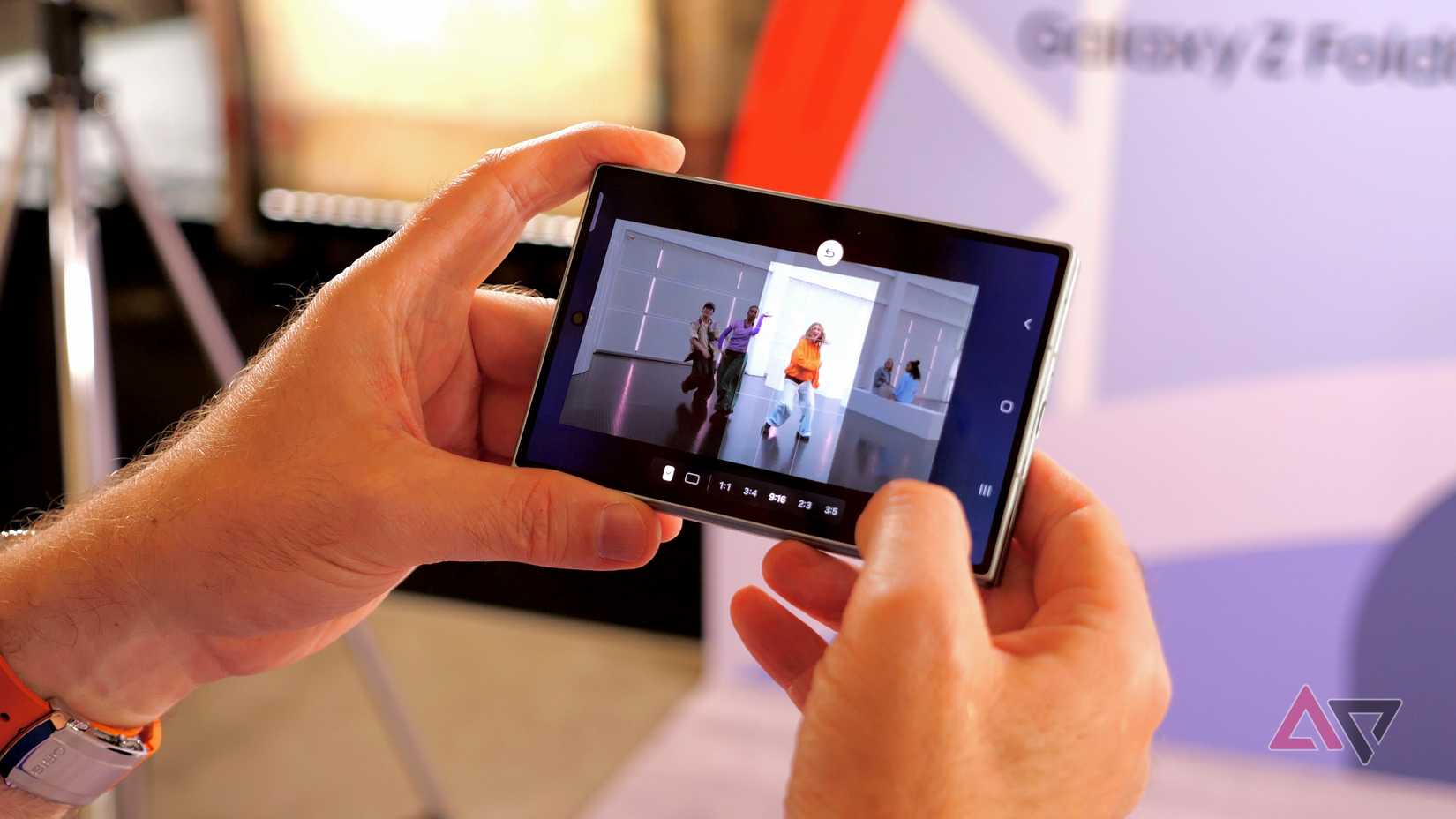 The Samsung My FanCam feature on the Galaxy Z Fold 8