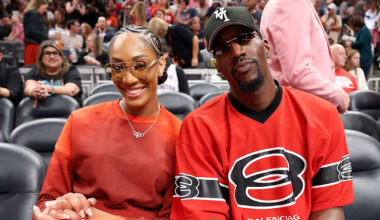 (L-R) A'ja Wilson and Bam Adebayo.