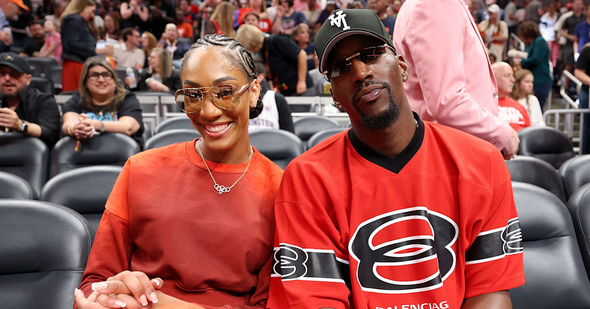 (L-R) A'ja Wilson and Bam Adebayo.