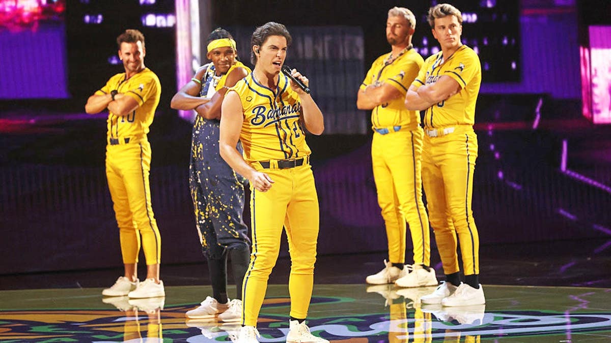 Derek Klena and the Savannah Bananas perform onstage at the ESPY Awards.