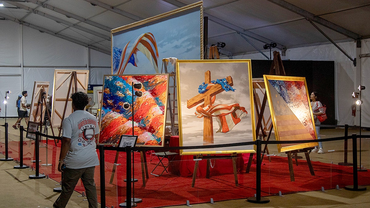 Great American State Fair has included viewings of paintings by Scott LoBaido