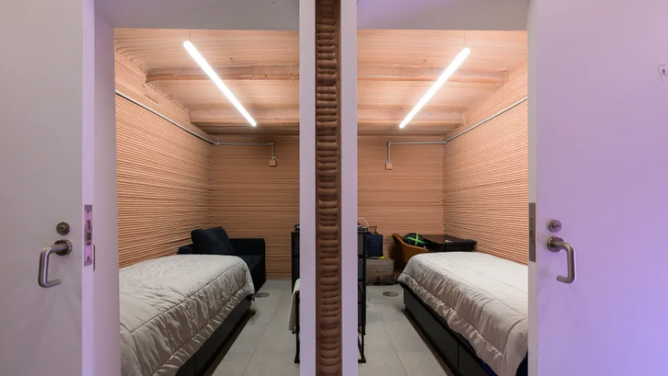 The 1,700-square-foot CHAPEA habitat contains individual living quarters for four volunteer crew members.
